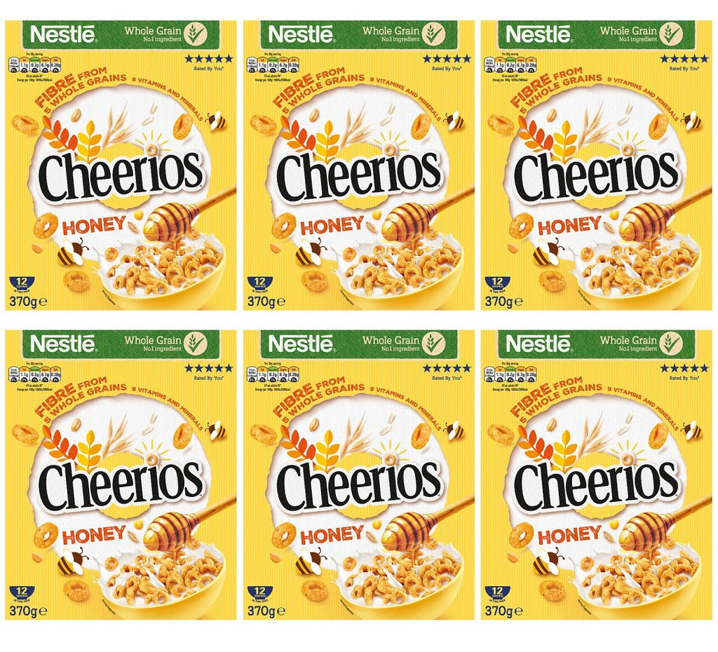 6 x Cheerios Honey 370G