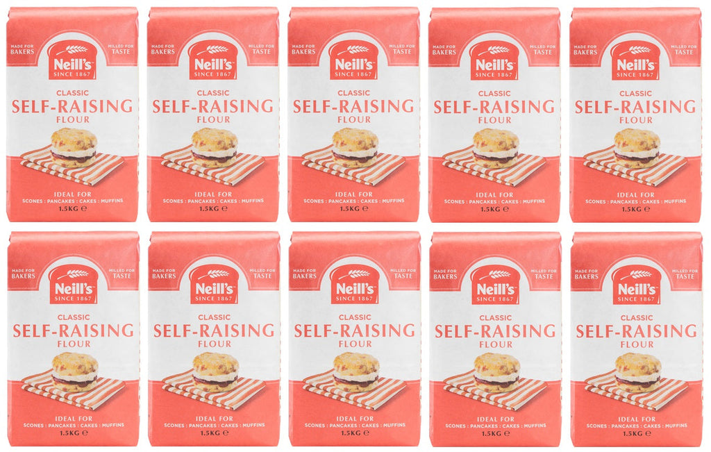10 x Neills Self Raising Flour 1.5 Kg
