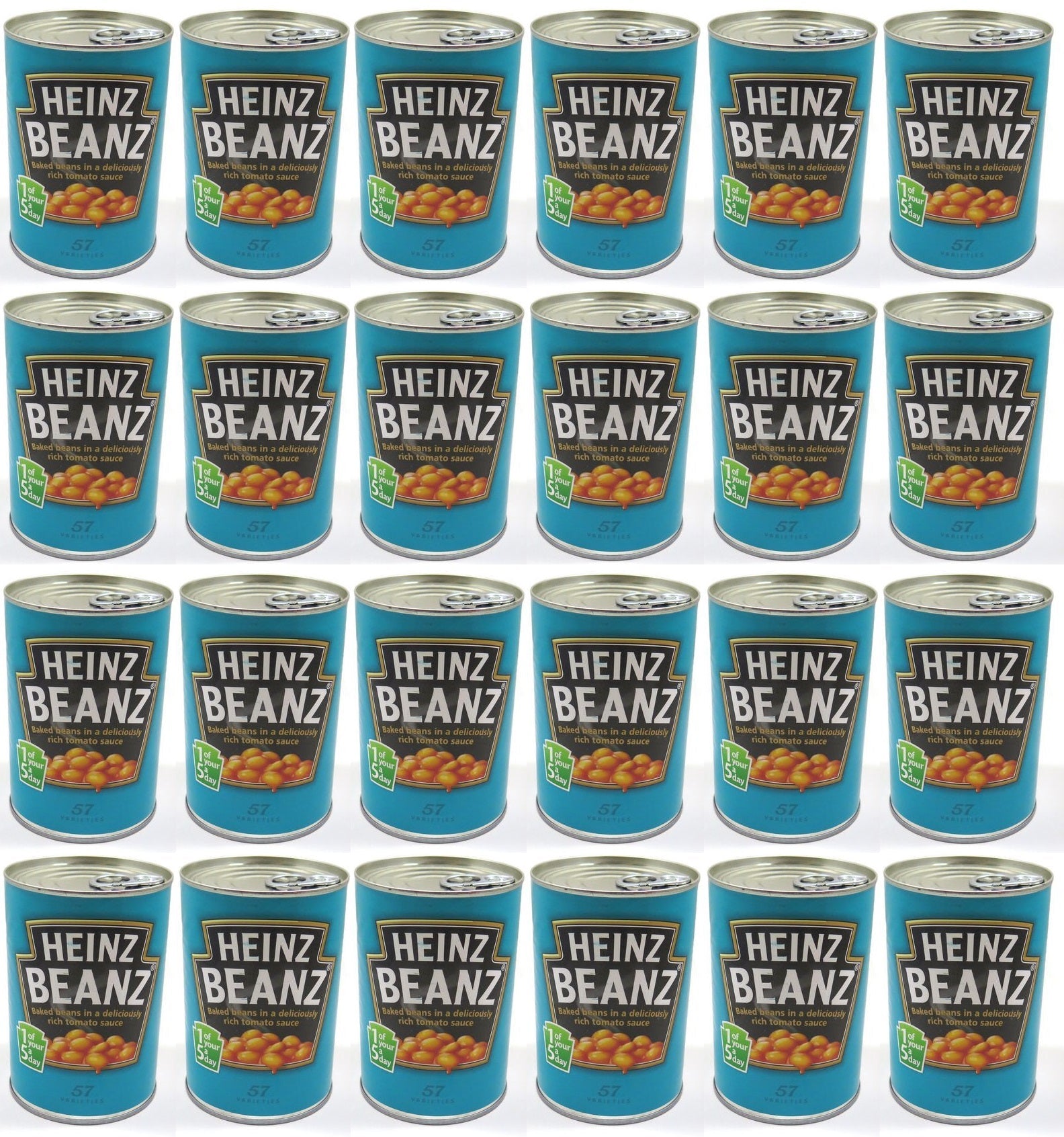 24 x Heinz Beanz In A Rich Tomato Sauce 415G