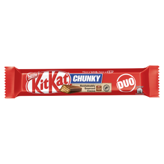 24 x Nestle Kitkat Chunky Duo Milk Chocolate Bars  64Gm