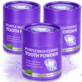 3Pcs Purple Teeth Whitening Powder – Purple Brightening, No Sensitivity, Fresh Mint