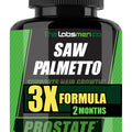 3X Formula Prostate Health & Hair Growth for Men – Saw Palmetto, Nighttime Urination Relief | 60 Count