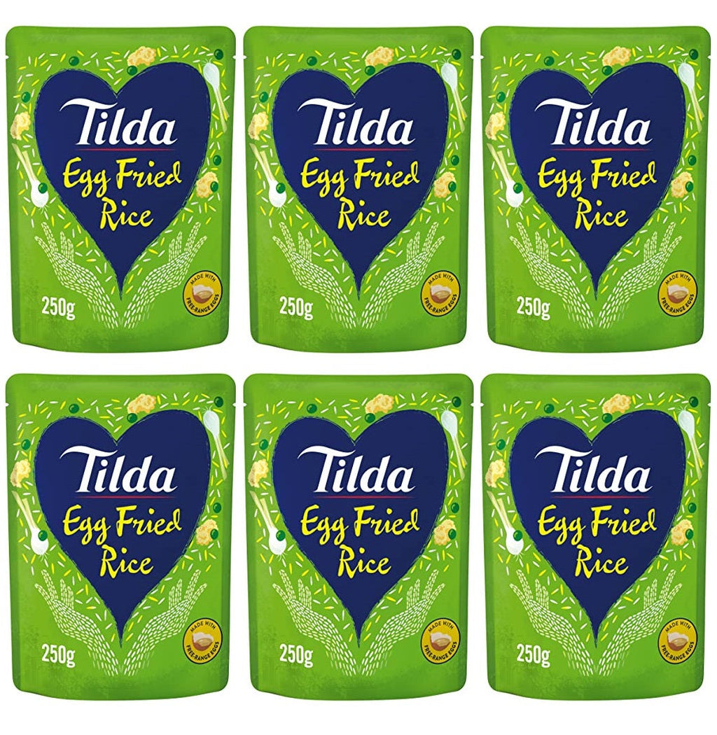 6 x Tilda Microwave Egg Fried Rice 250G