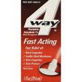 4-Way Fast Acting Nasal Spray - 1 oz, Pack of 6 | Quick Congestion Relief