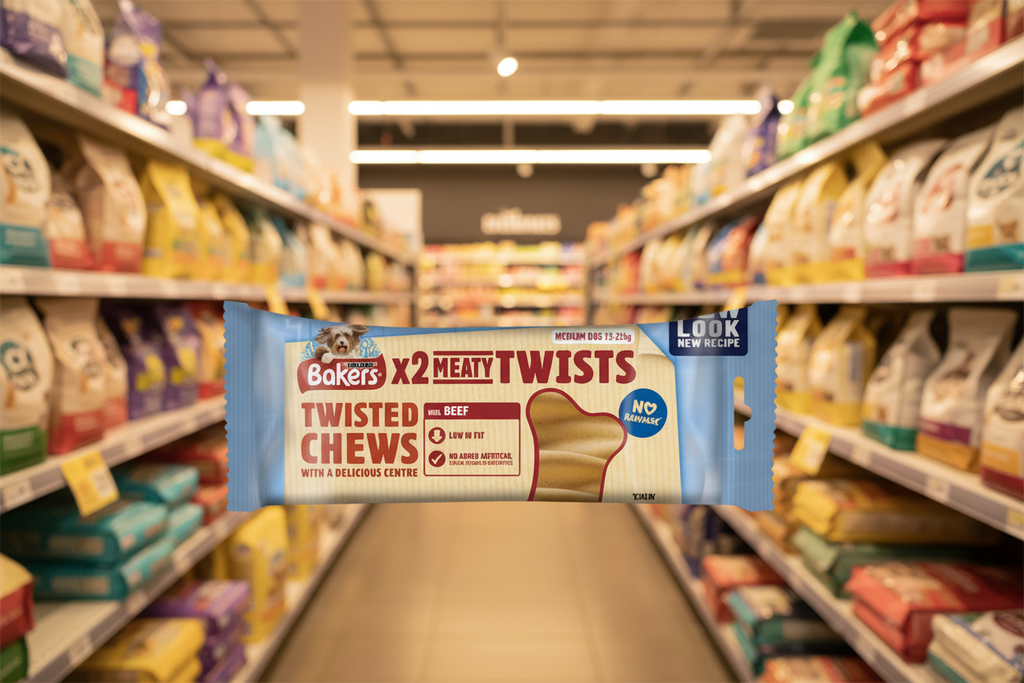 5 x Purina Bakers Meaty Twist Medium Treats 180g