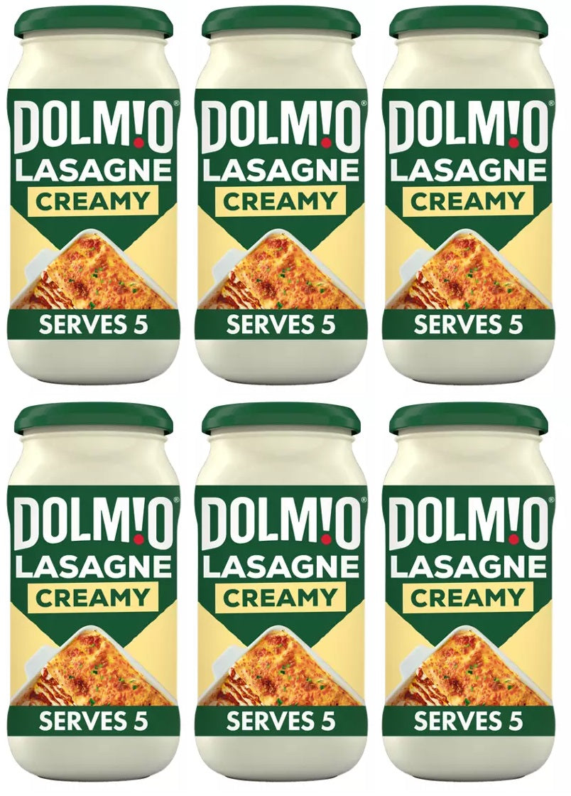6 x Dolmio Creamy Sauce For Lasagne 440G