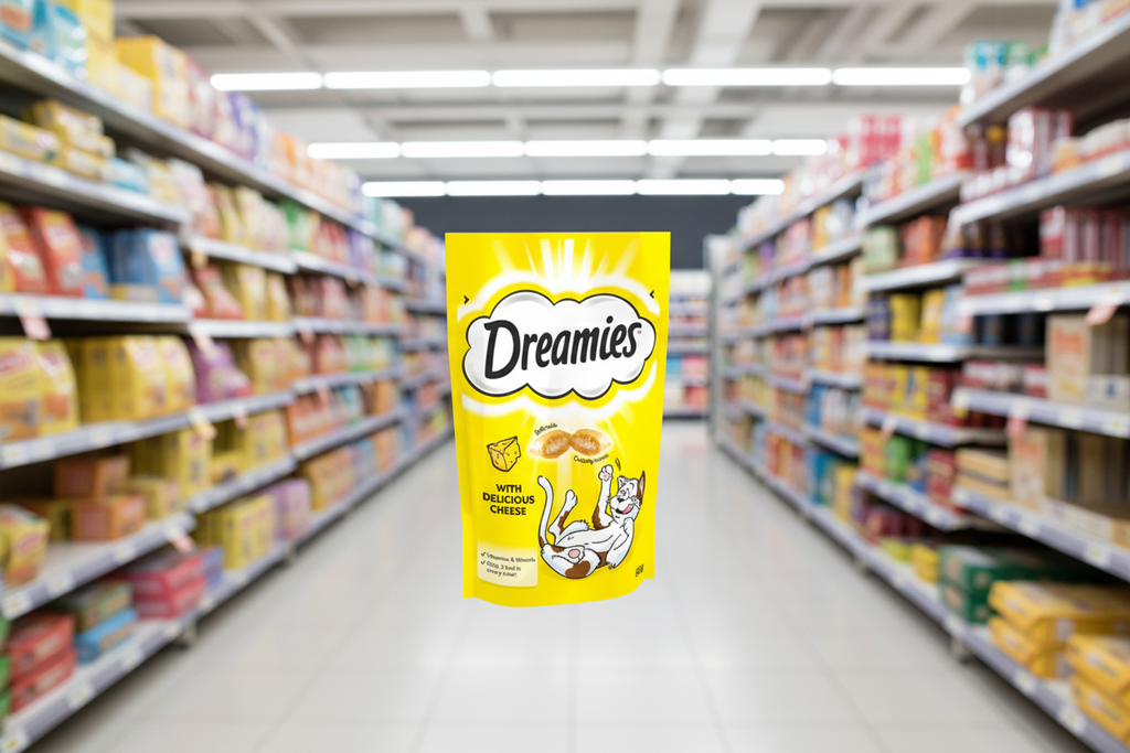 8 x Dreamies Cheese Cat Treats 60G