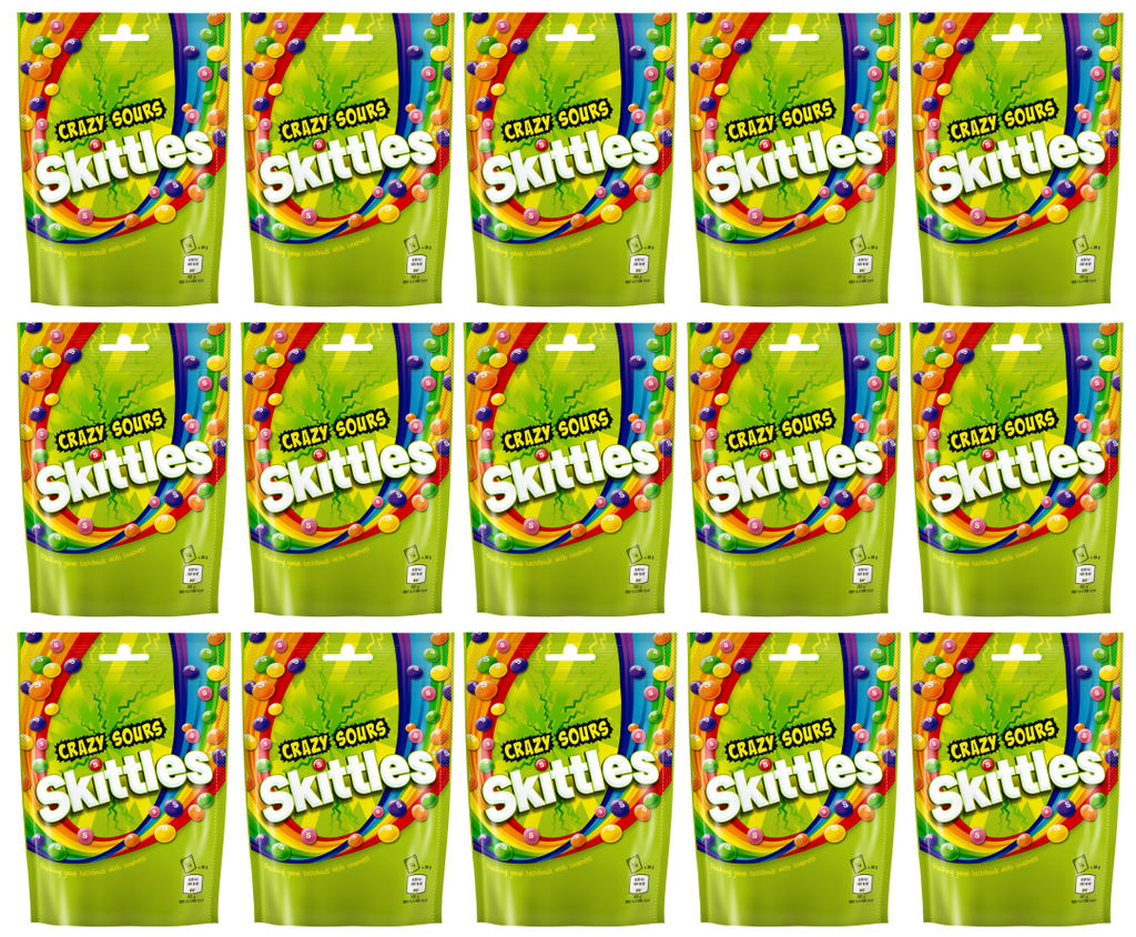 15 X Skittles Sours Pouch 136g