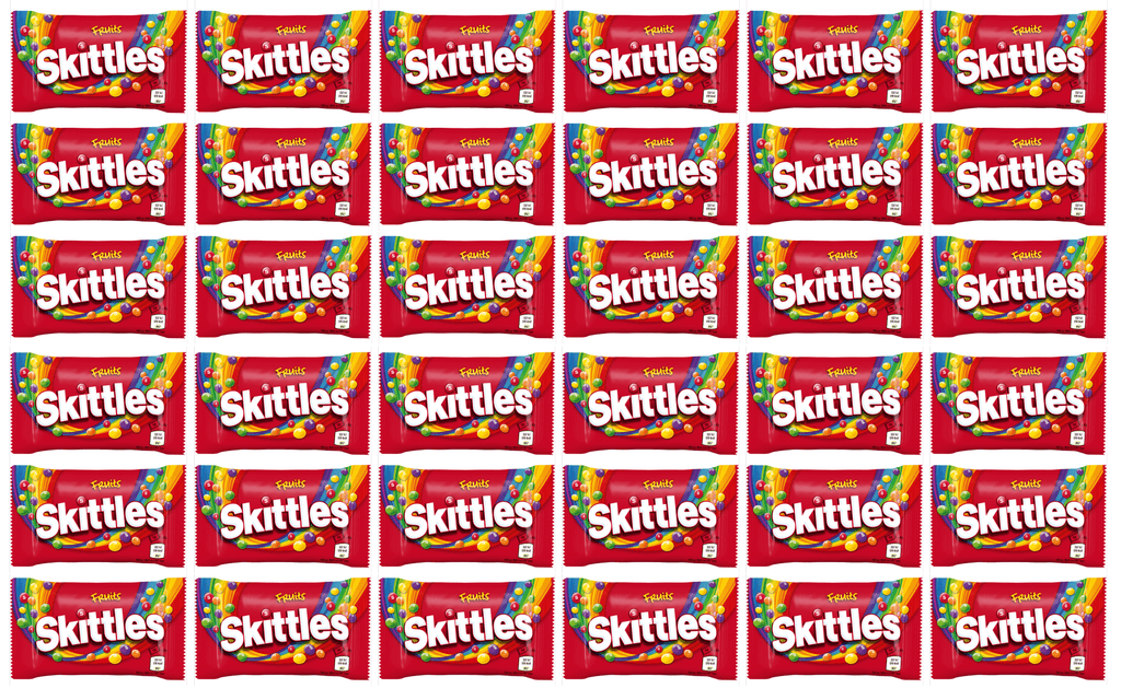 36 x Skittles Fruit Bags 45Gm