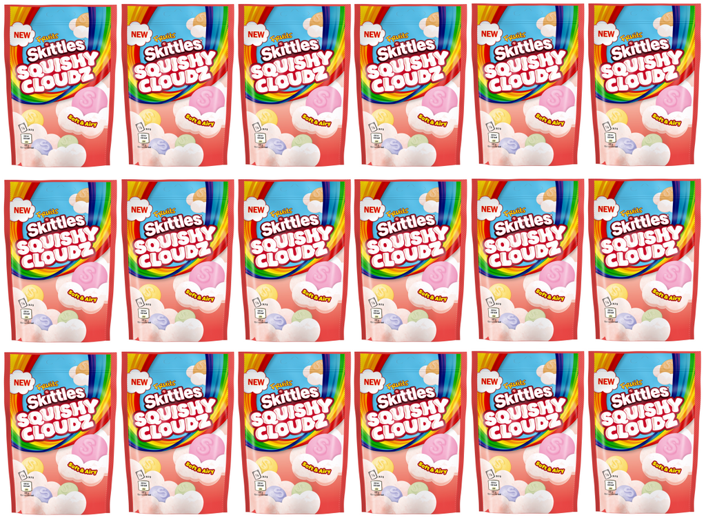 18 X Skittles Fruits Squishy Cloudz 94GM