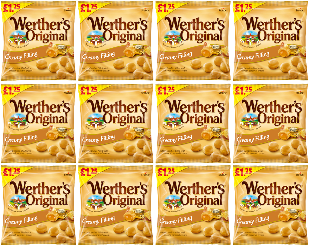 12 x Werthers Creamy Filling Bag - 110Gm