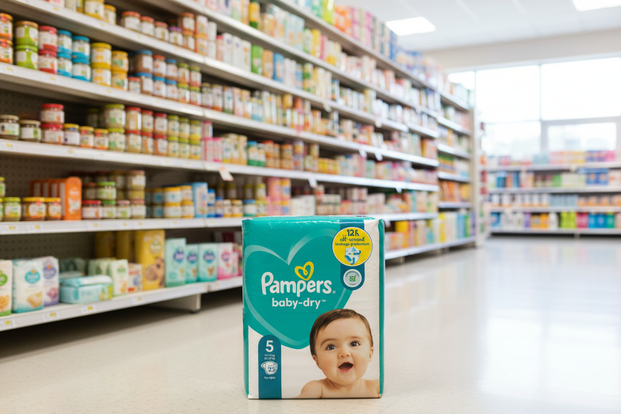 4 x Pampers Baby Dry Size 5 (Junior) 23 Pack