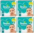 4 x Pampers Baby Dry Size 3 (Midi) 30 Pack