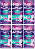 6 x Always Dailies Liners Normal 20 Pack