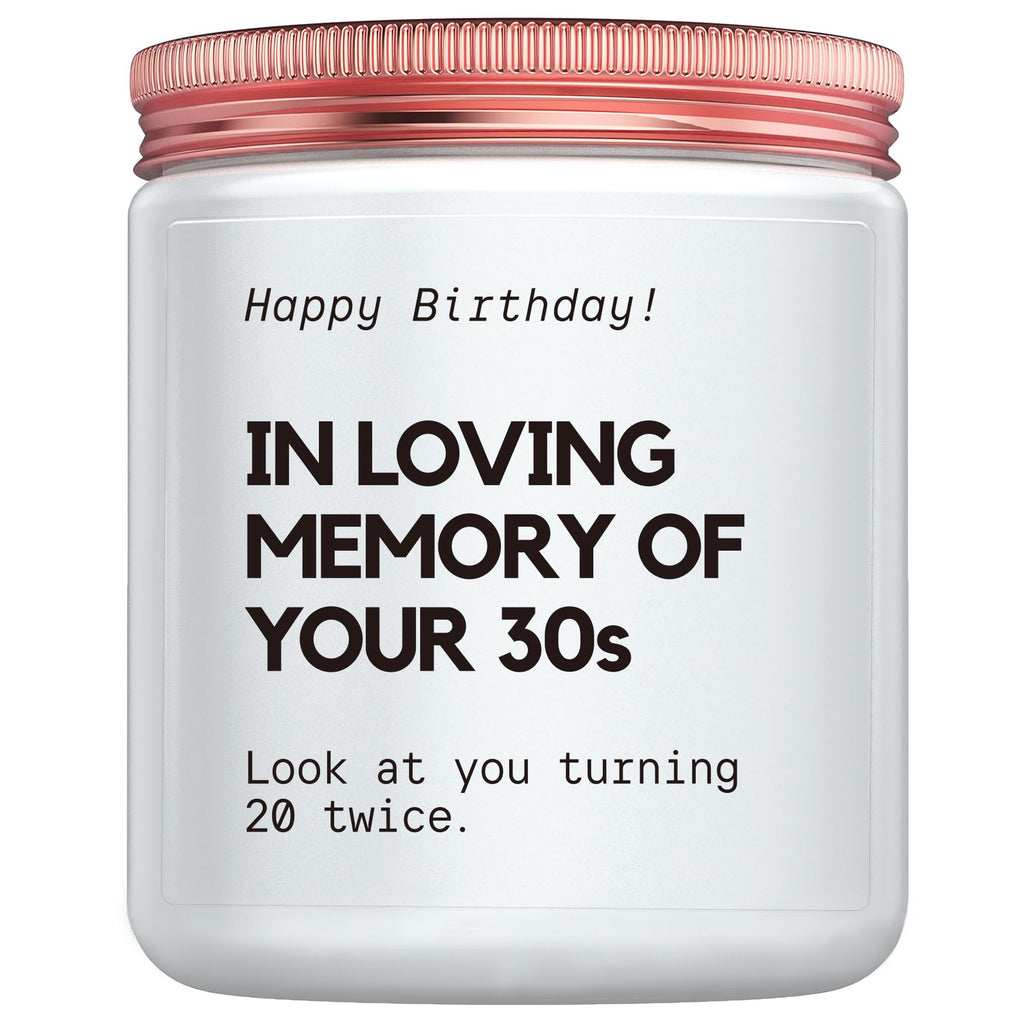 Best 40th Birthday Gifts Candle – Funny Gift for Women & Men