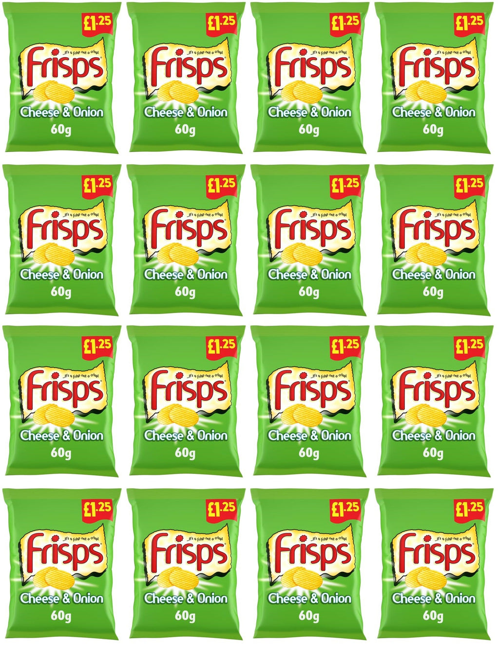 16 x Kp Frisps Cheese & Onion - 60GM