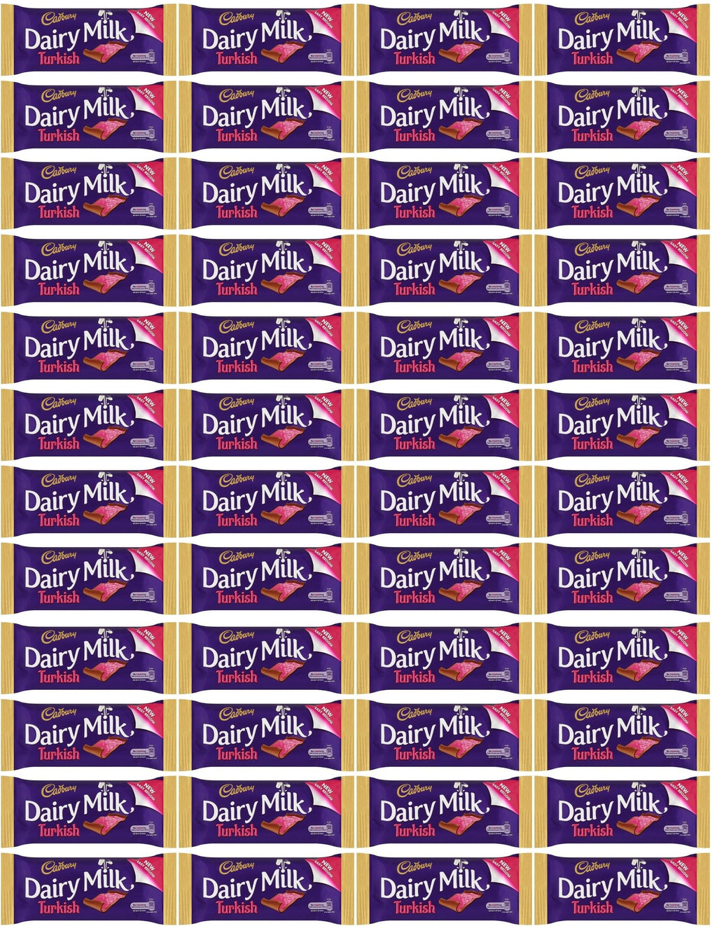 48 x Cadbury Dairy Milk Turkish Chocolate Bar 47G