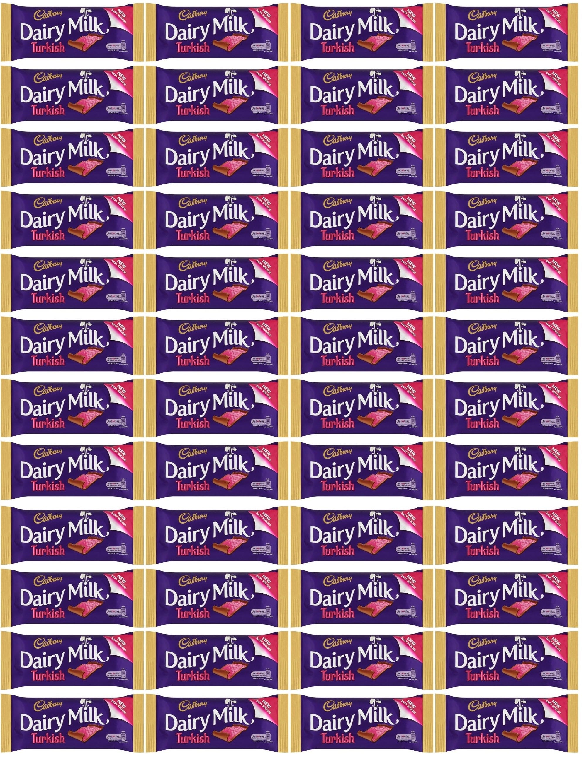48 x Cadbury Dairy Milk Turkish Chocolate Bar 47G