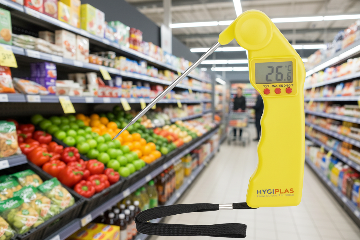 Hypiglas Easy Temp Thermometer Yellow Cooked Meat