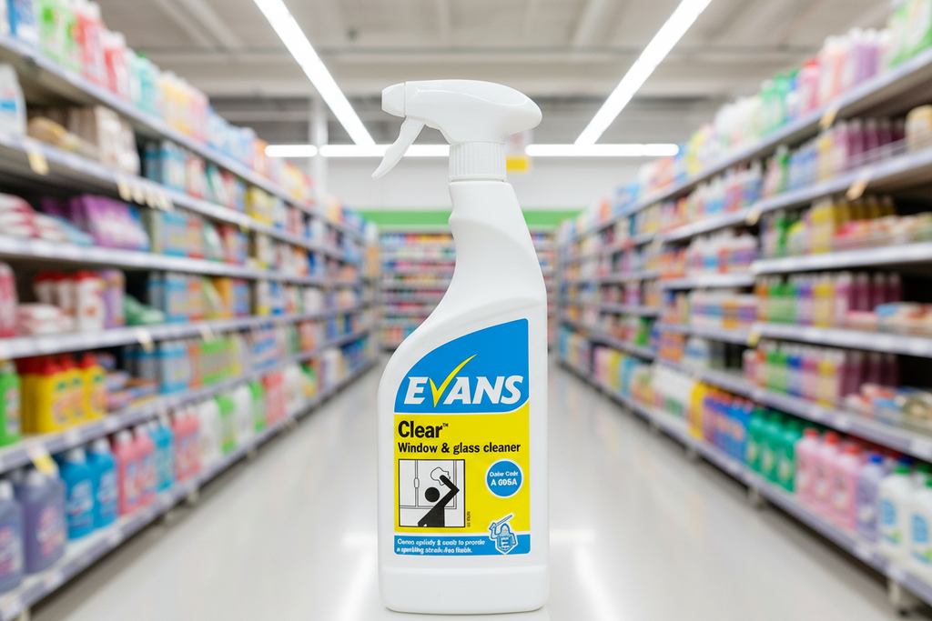 6 x Evans Clear Glass Cleaner