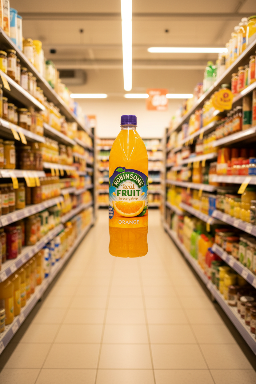 12 x Orange Robinsons 1Lt  (No Sugar)