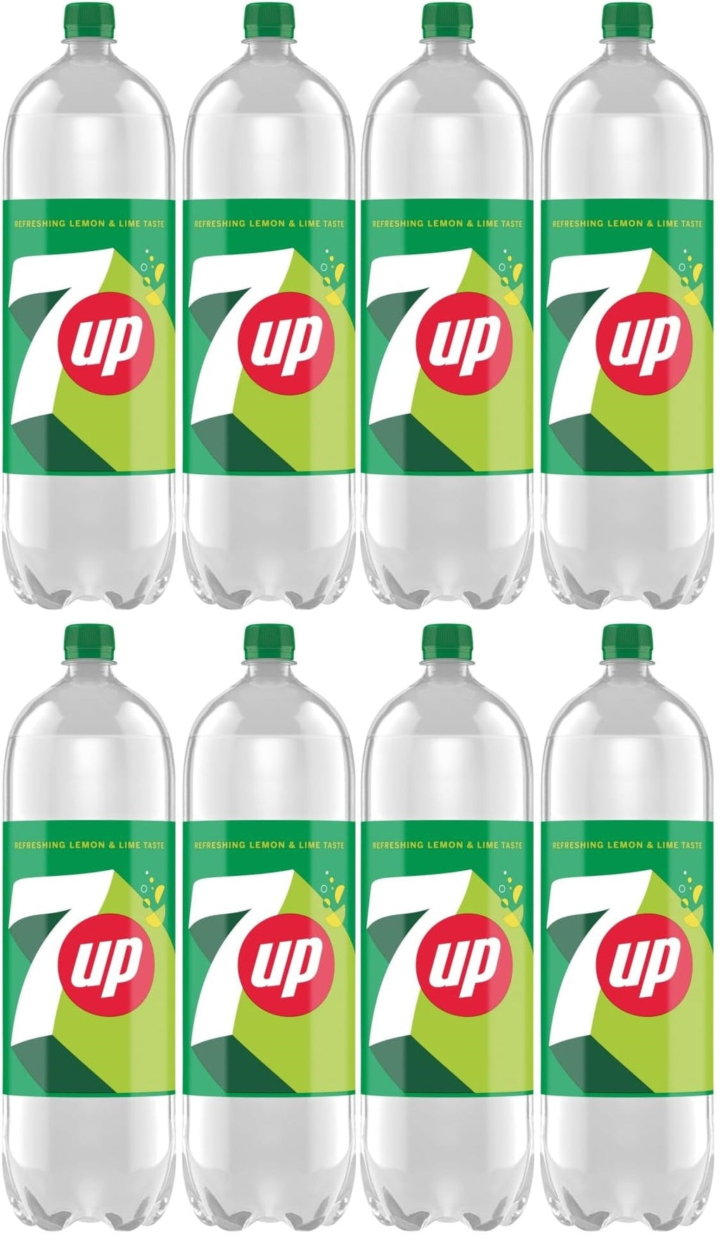8 x 7Up Refreshing Lemon & Lime Taste 2 Litres