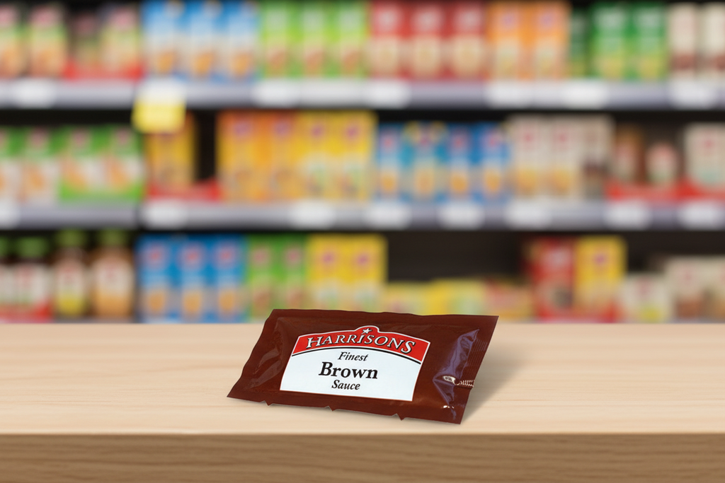 200 x Harrisons Finest Brown Sauce Sachets 200 X 10G