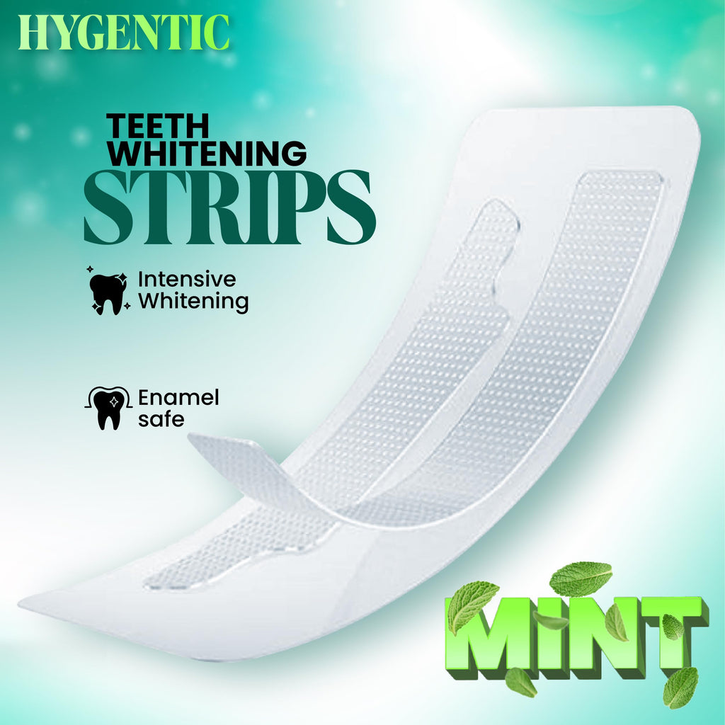 42 Stripes Teeth Whitening Strips – 21 Treatments, Hygentic, Enamel Safe, Mint Flavor, Non-Slip Dry Technology