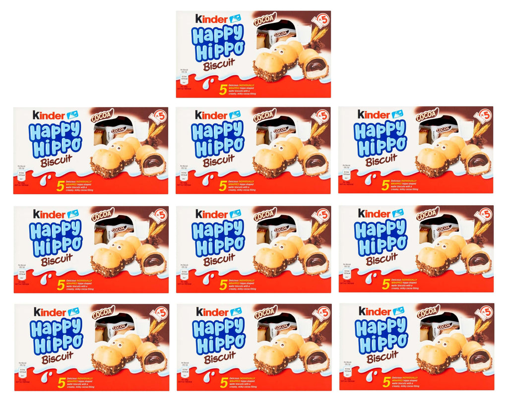 10 x Kinder Happy Hippo Cocoa 104g