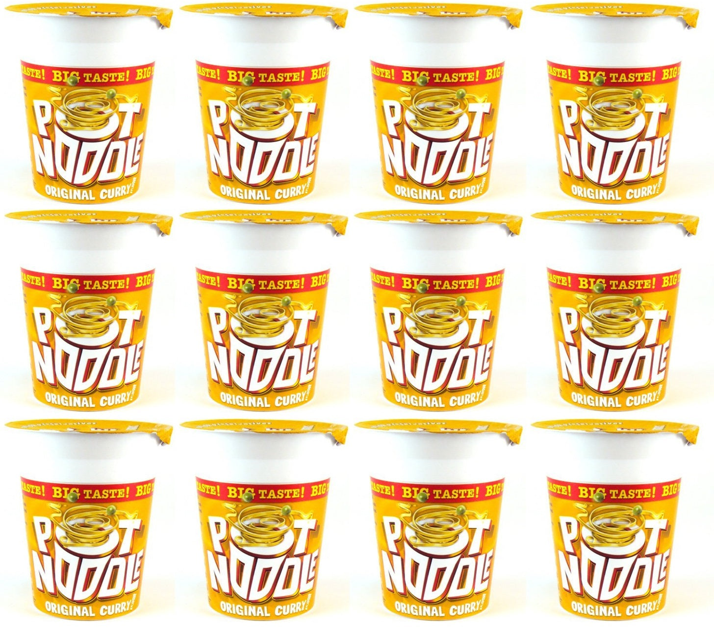 12 x Pot Noodle  Standard Pot Original Curry 90 G
