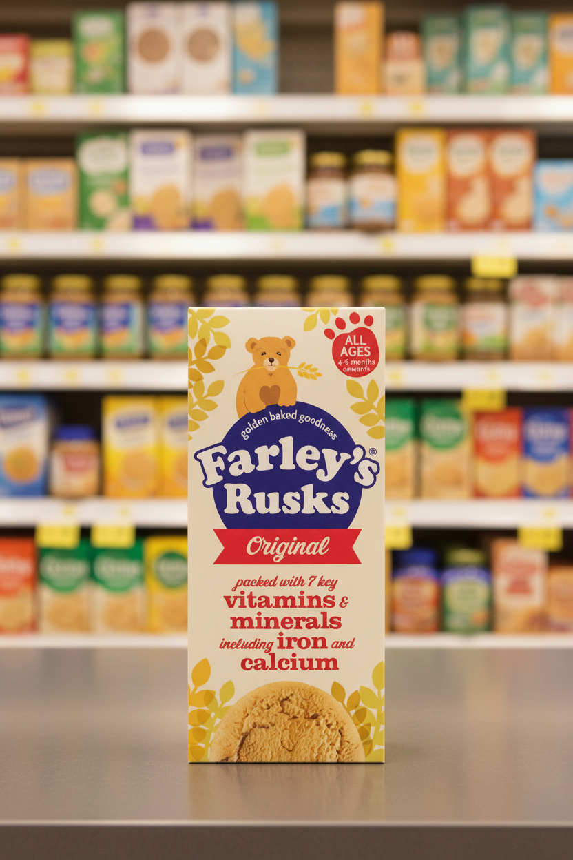 6 x Farley's Rusks Original All Ages 6 Months Onwards 150G