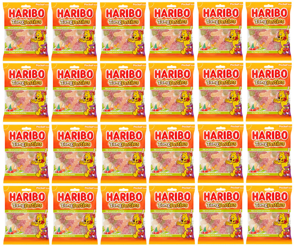 24 x Haribo Tangfastics Vending Bag 90Gm