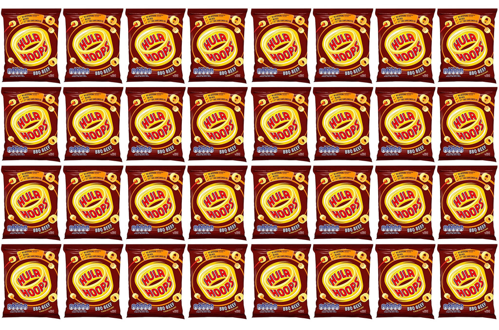 32 x Hula Hoops Bbq Beef Crisps 34G