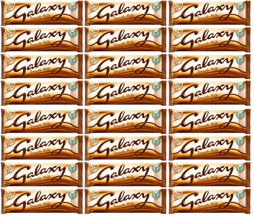 24 x Galaxy Smooth Milk Chocolate Snack Bar Vegetarian 42G