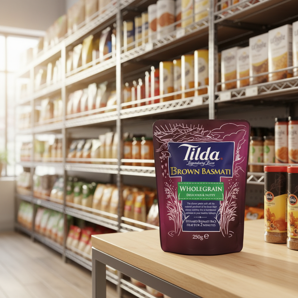 6 x Tilda Wholegrain Basmati Rice 250G