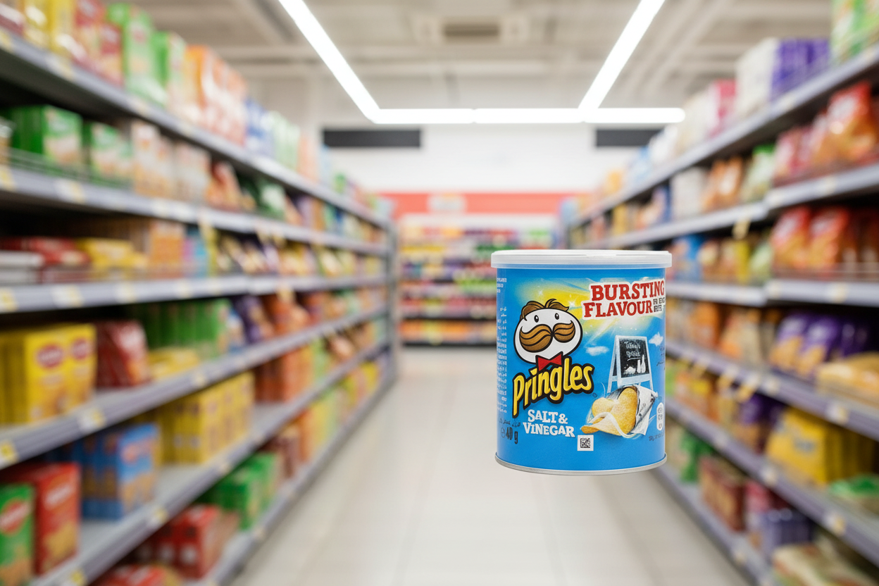 12 x Pringles Salt & Vinegar 40G