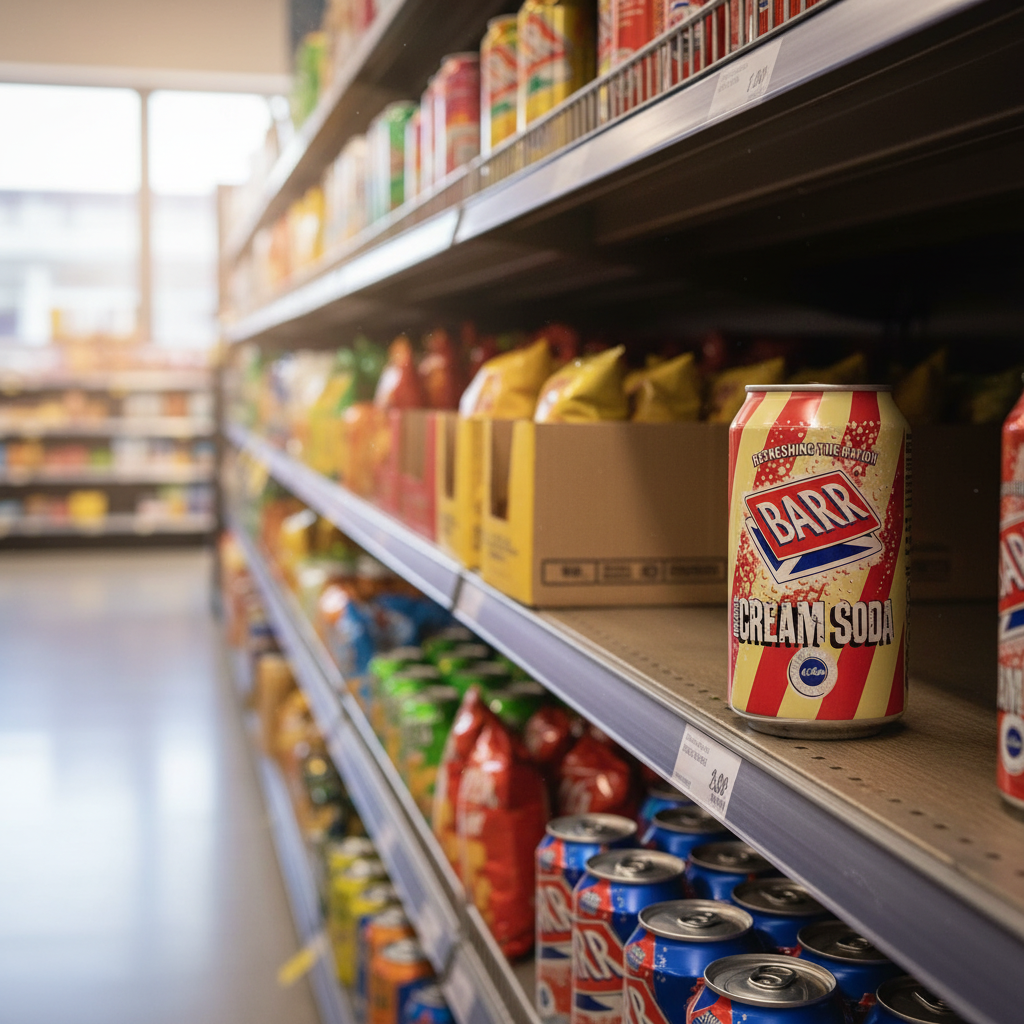 24 x Barr American Cream Soda 330Ml Can