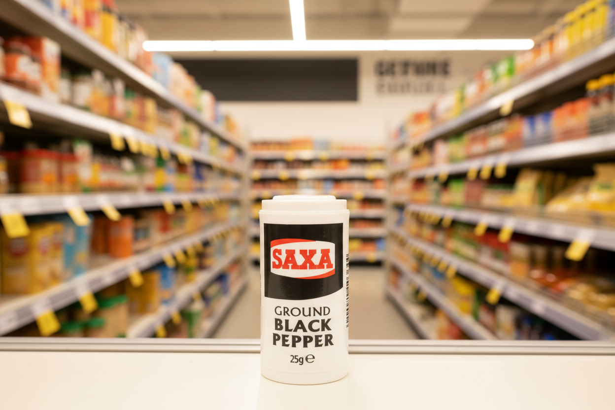 12 x Saxa Ground Black Pepper 25G