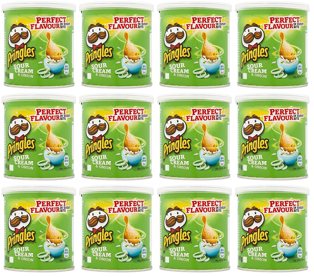 12 x Pringles Sour Cream & Onion 40G