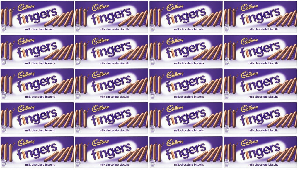 20 x Cadbury Dairy Milk Fingers Milk Chocolate Biscuits 114G