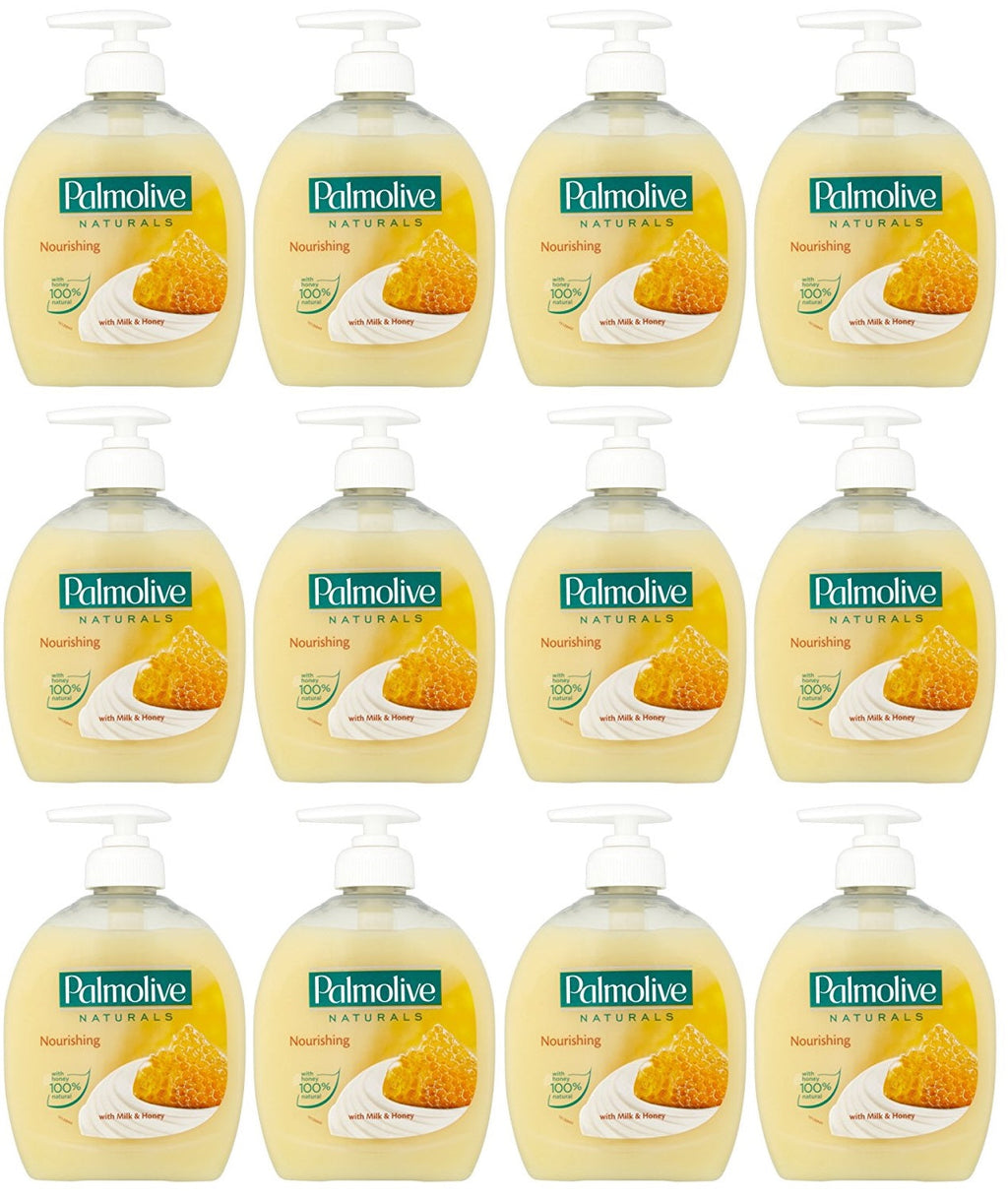 12 x Palmolive Naturals Milk & Honey Liquid Hand Soap 300Ml