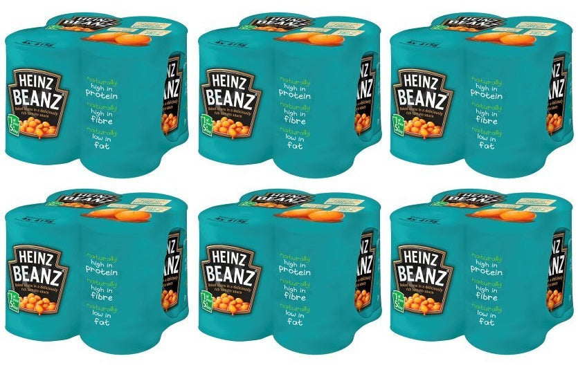 6 x Heinz Beanz In A Rich Tomato Sauce 4 X 415G