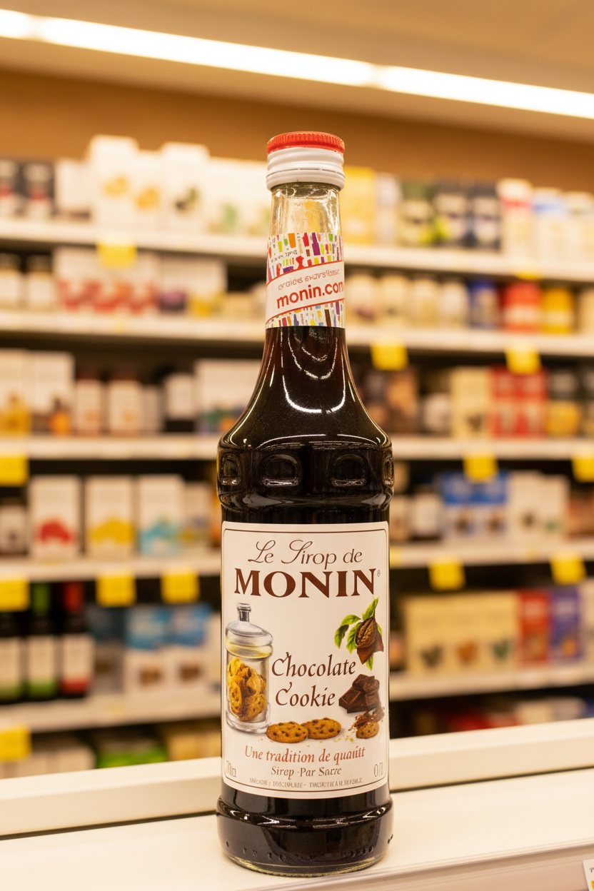 6 x Monin Chocolate  Cookie Syrup 1Lt