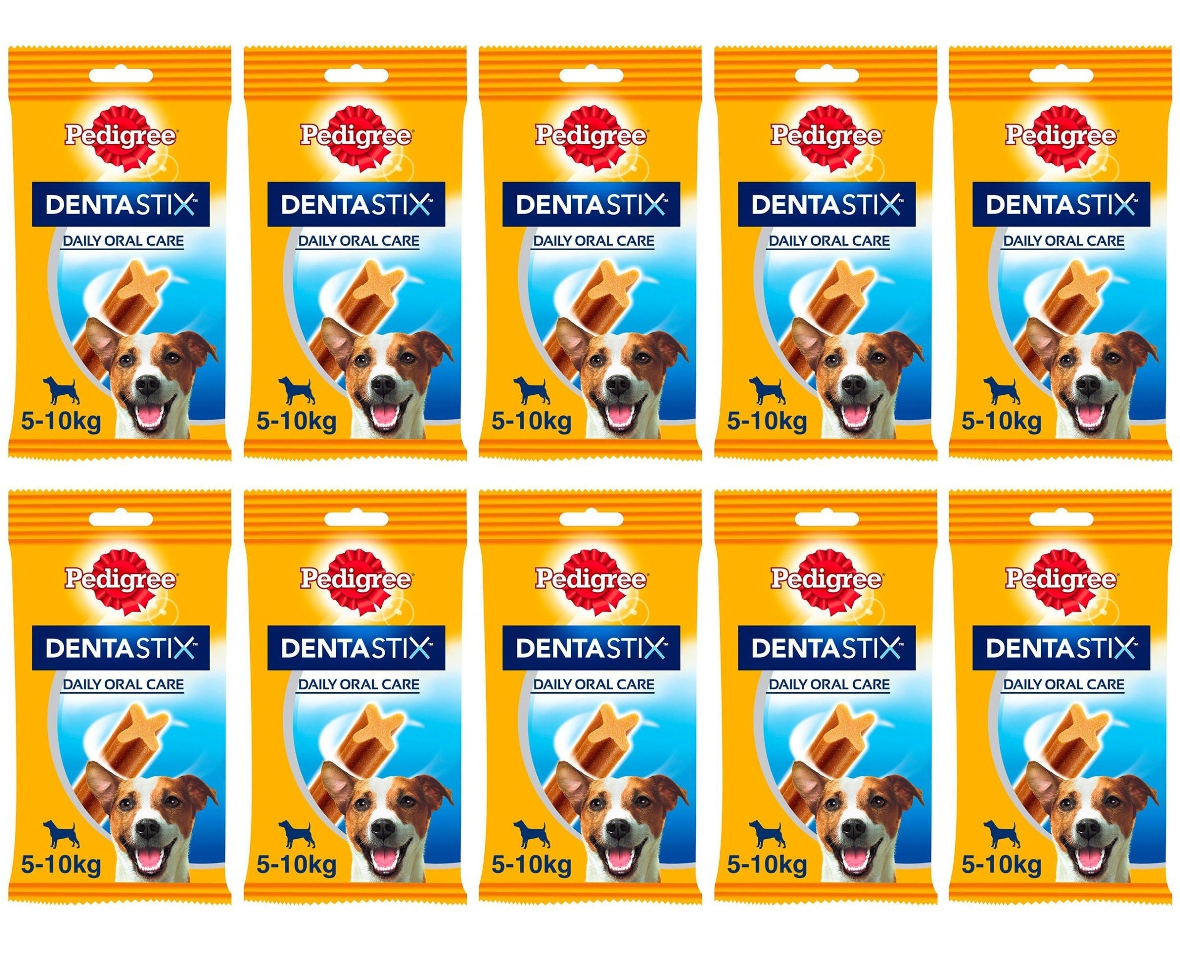 10 x Pedigree Dentastix Daily Fresh Large 25Kg+ 4 Sticks 154G