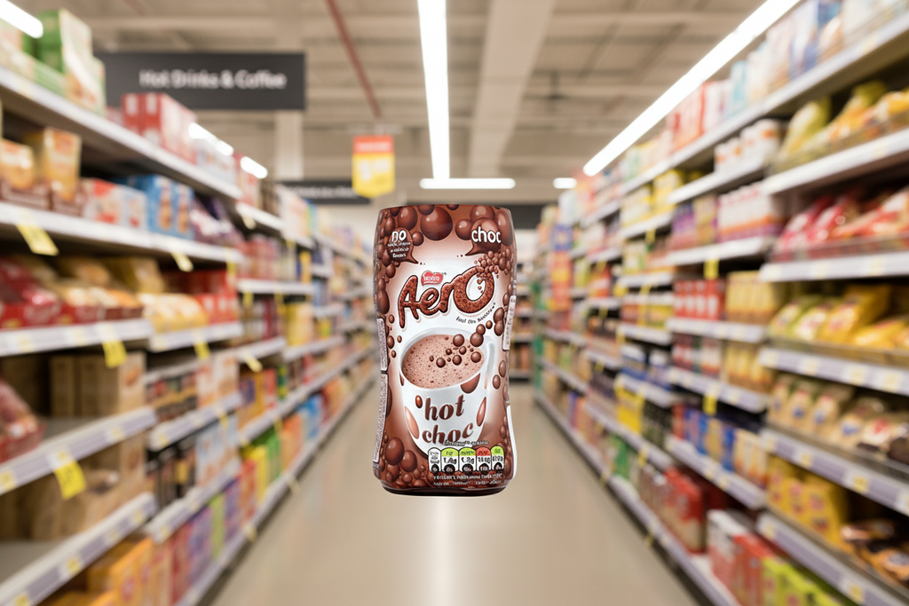 6 x Aero Instant Hot Chocolate Powder 288G Jar