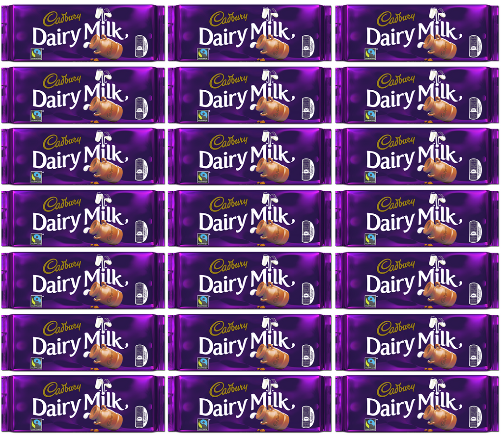 21 x Cadbury Dairy Milk Chocolate Bar 110G