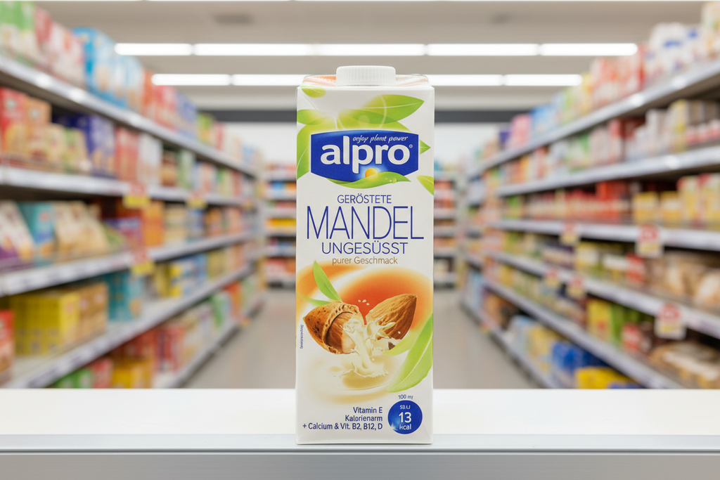 8 x Alpro No Sugars Nutty Almond 1L