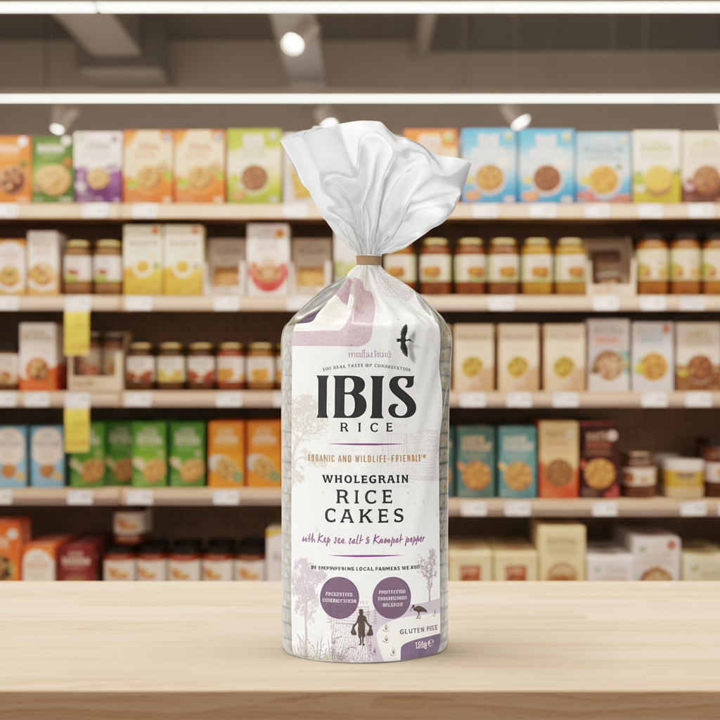 Ibis Rice Cake Sea Salt Kampot Pepper - 130g
