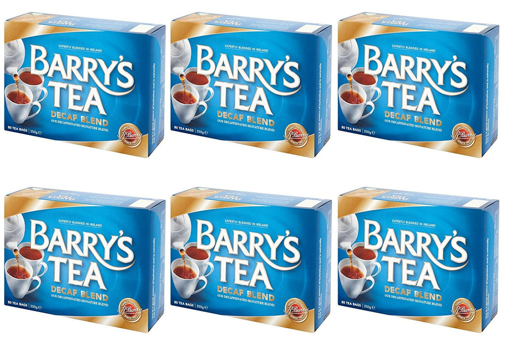 6 x Barry's Tea Decaf 80 Tea Bags 250G