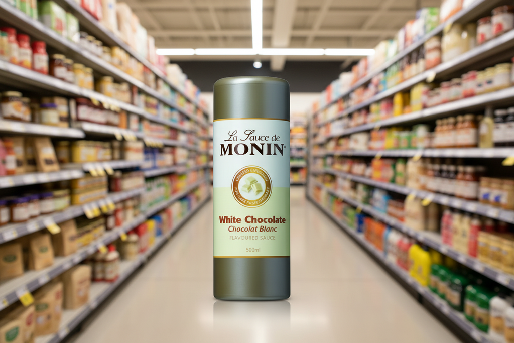 6 x Monin White Chocolate Sauce 500Ml